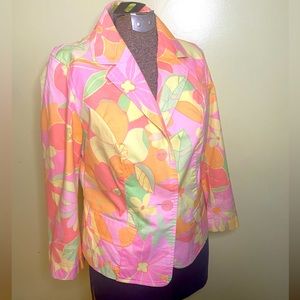 Sigrid Olsen Floral Jacket Blazer